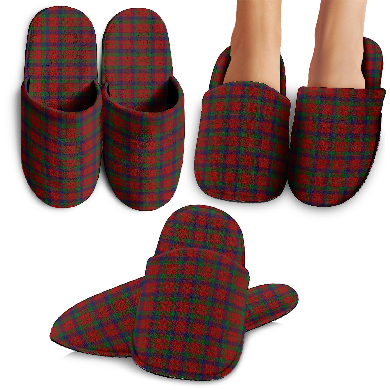 Robertson Tartan Home Slippers - Tartanvibesclothing Shop