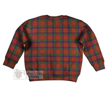 Robertson Tartan Kid Ugly Sweater with Family Crest