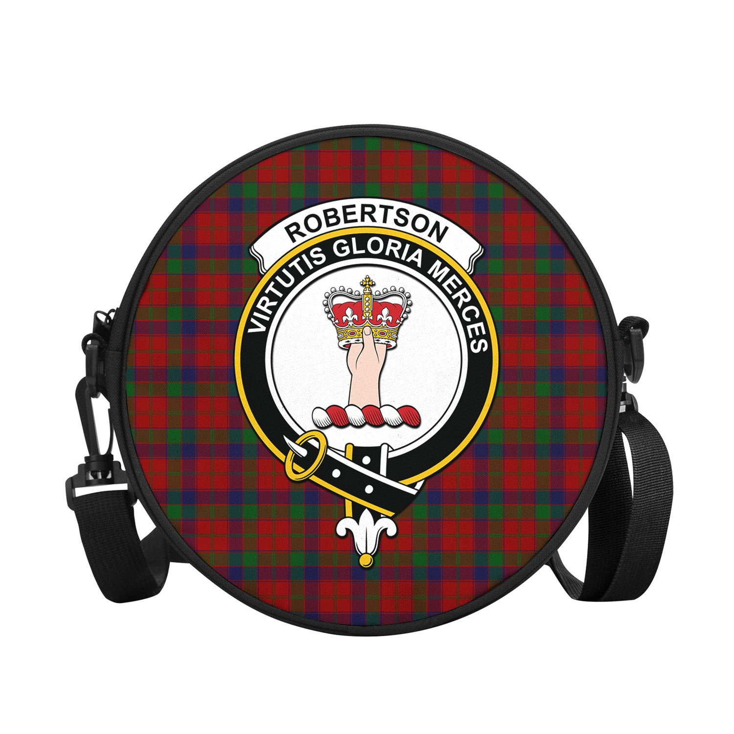 robertson-tartan-round-satchel-bags-with-family-crest