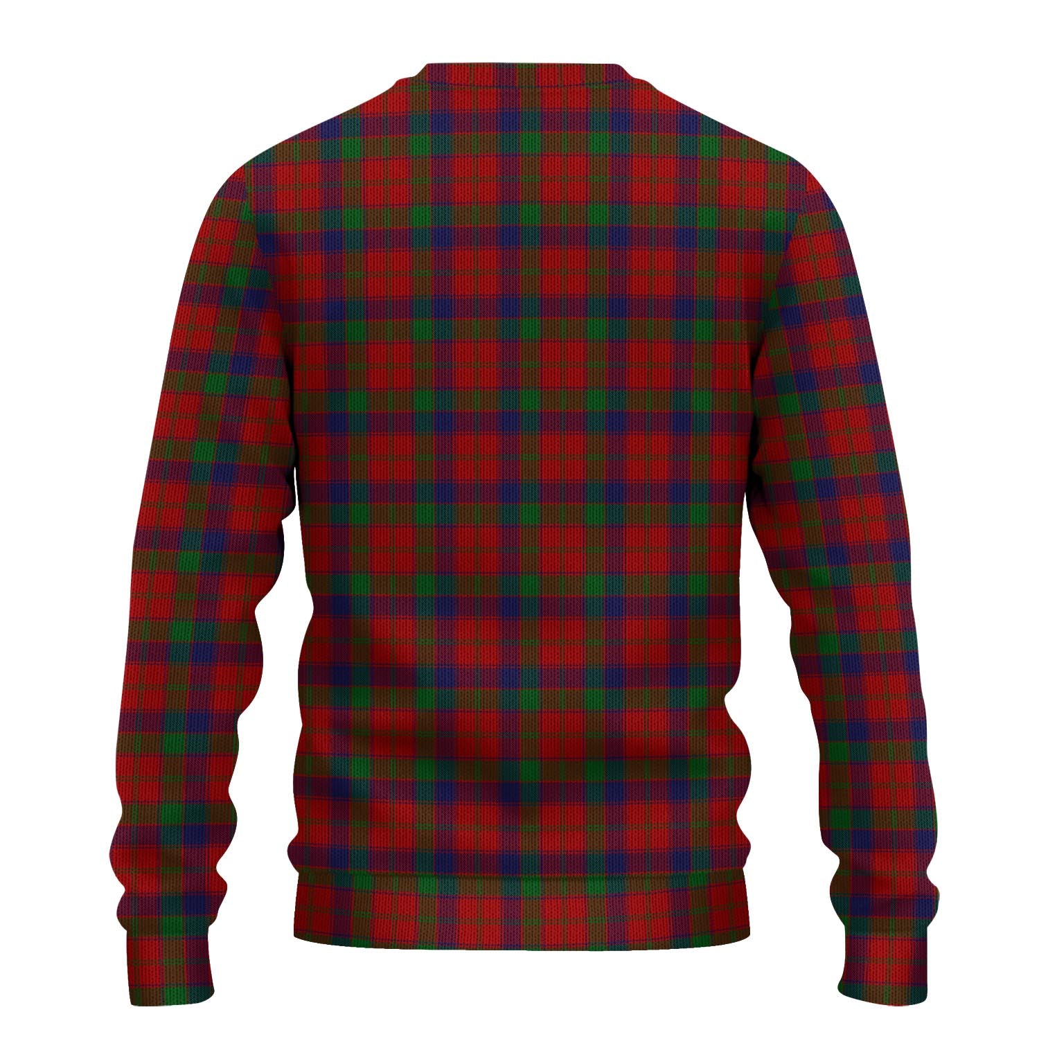 Robertson Tartan Knitted Sweater with Family Crest - Tartanvibesclothing