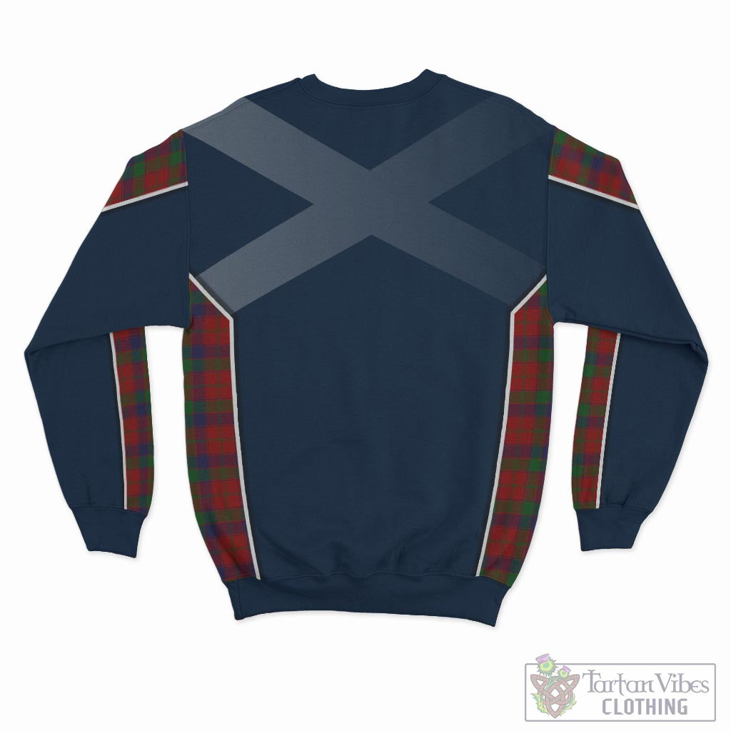 Tartan Vibes Clothing Robertson Tartan Sweatshirt with Family Crest and Scottish Thistle Vibes Sport Style