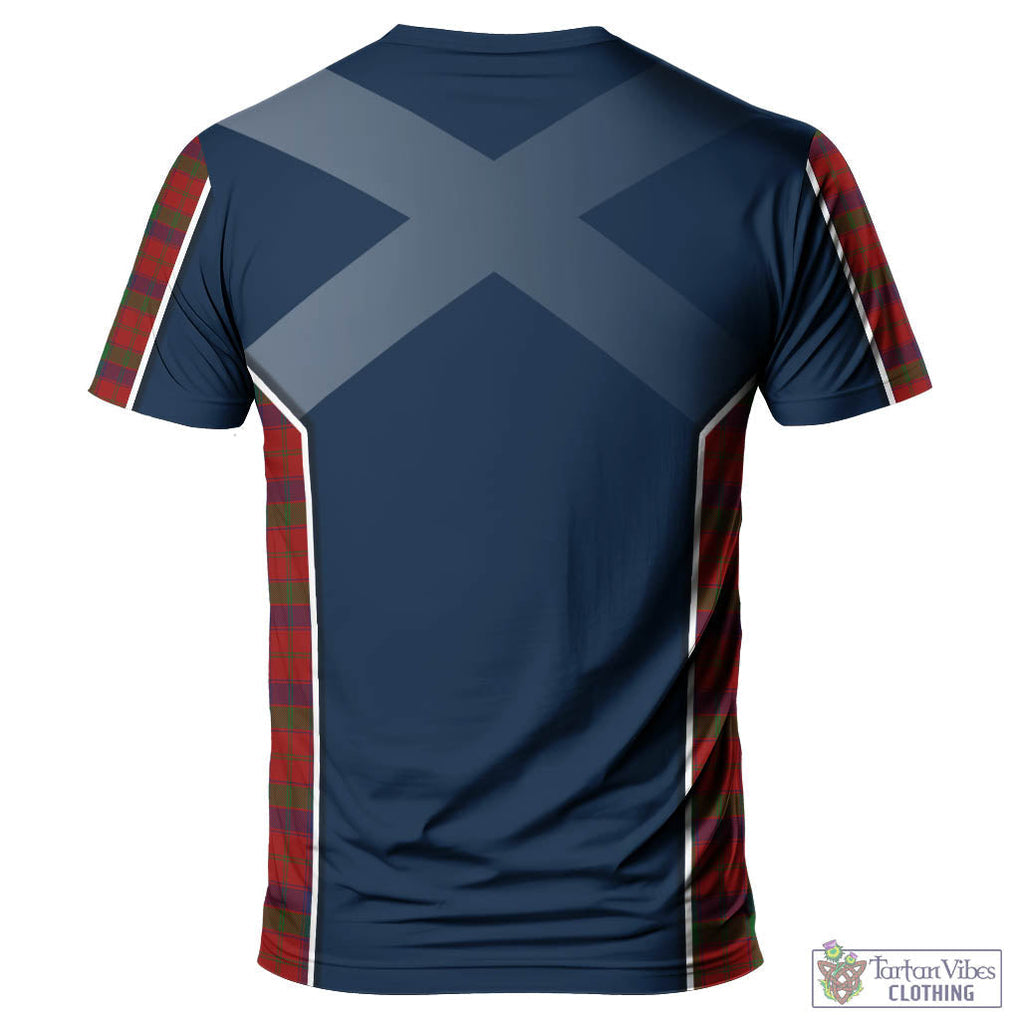 Tartan Vibes Clothing Robertson Tartan T-Shirt with Family Crest and Scottish Thistle Vibes Sport Style