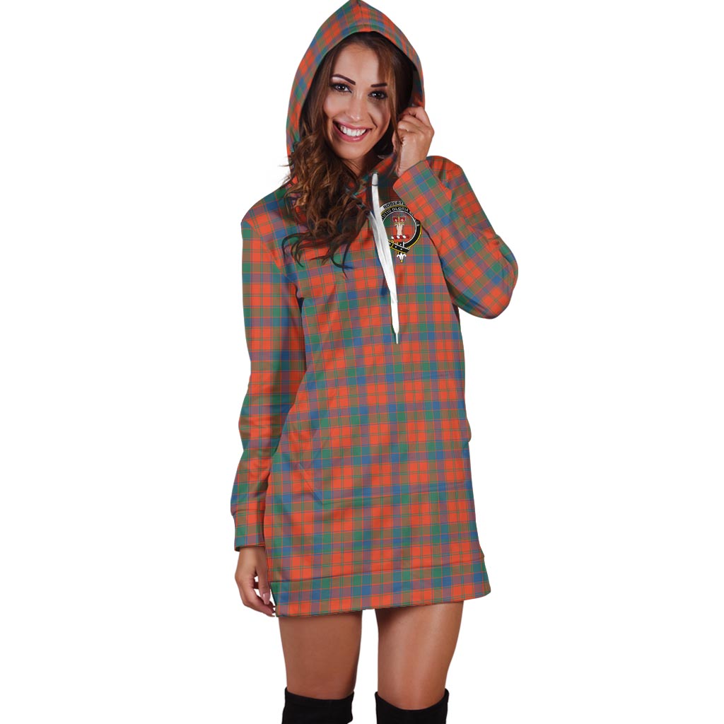 Robertson Ancient Tartan Hoodie Dress with Family Crest - Tartan Vibes Clothing