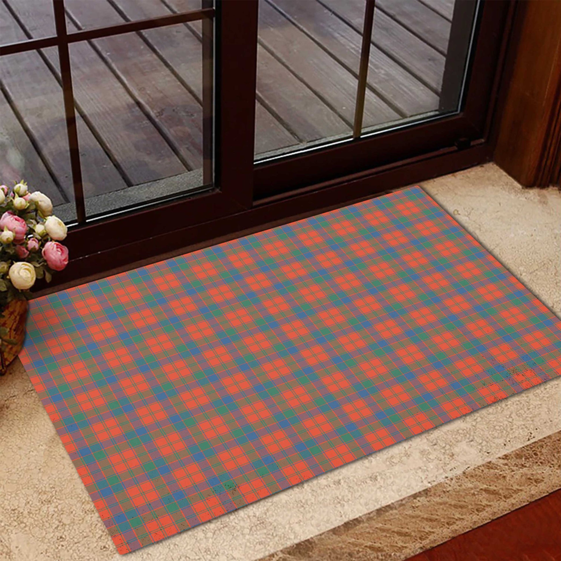 Robertson Ancient Tartan Door Mat - Tartanvibesclothing Shop