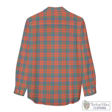 Robertson Ancient Tartan Women's Casual Shirt with Family Crest