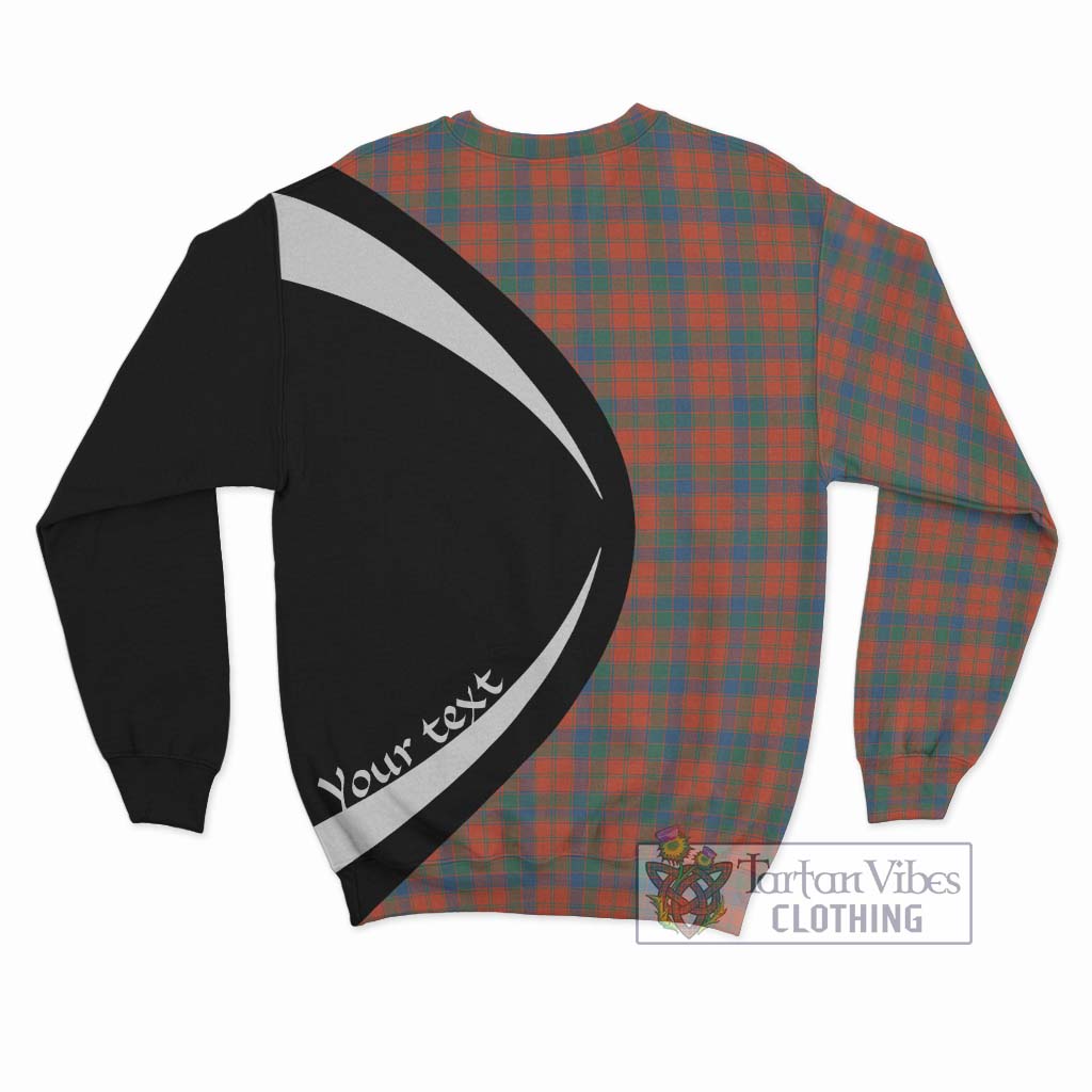 Robertson Ancient Tartan Sweatshirt with Family Crest Circle Style - Tartan Vibes Clothing