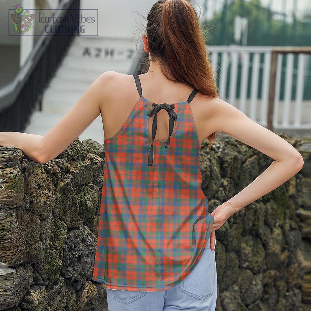 Tartan Vibes Clothing Robertson Ancient Tartan Loose Halter Neck Camisole