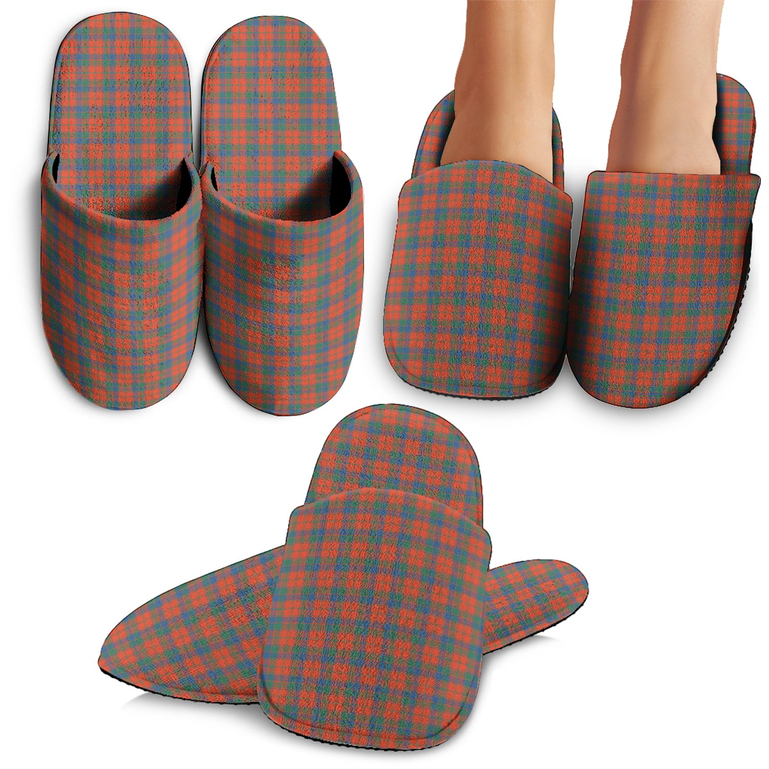 Robertson Ancient Tartan Home Slippers - Tartanvibesclothing Shop