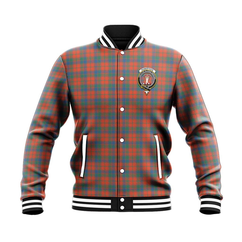 Robertson Ancient Tartan Baseball Jacket with Family Crest - Tartan Vibes Clothing