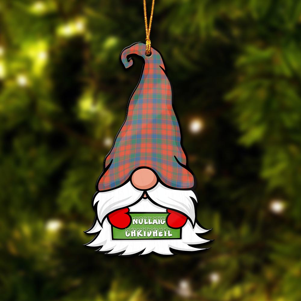 Robertson Ancient Gnome Christmas Ornament with His Tartan Christmas Hat - Tartan Vibes Clothing