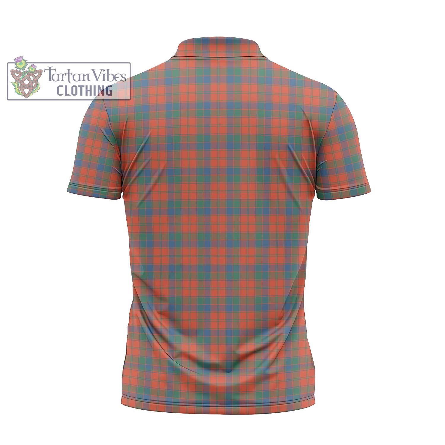 Tartan Vibes Clothing Robertson Ancient Tartan Zipper Polo Shirt with Family Crest