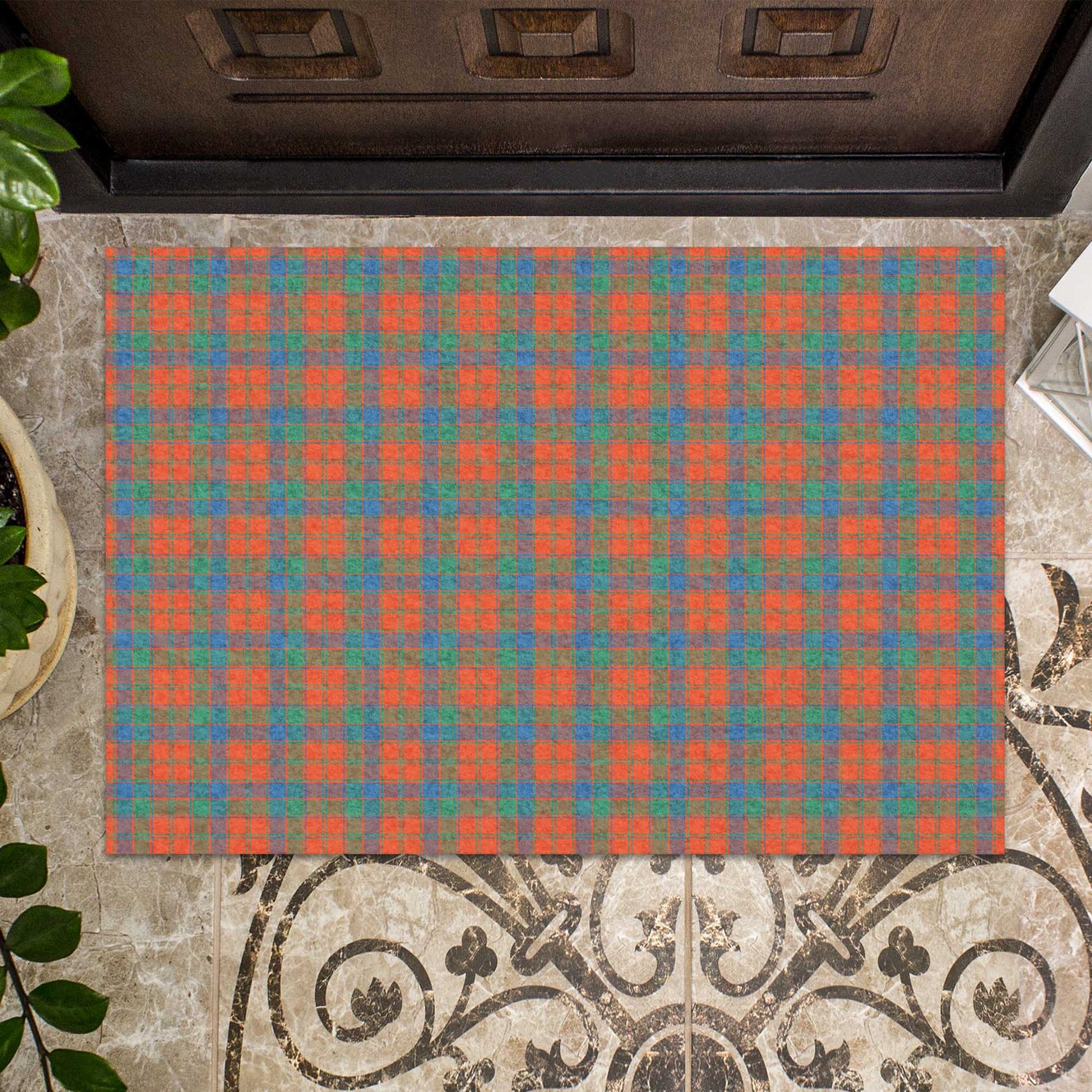 Robertson Ancient Tartan Door Mat - Tartanvibesclothing Shop