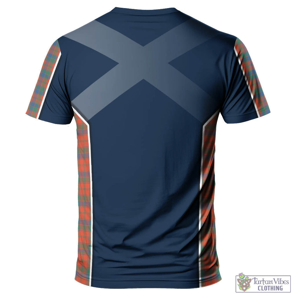 Tartan Vibes Clothing Robertson Ancient Tartan T-Shirt with Family Crest and Scottish Thistle Vibes Sport Style