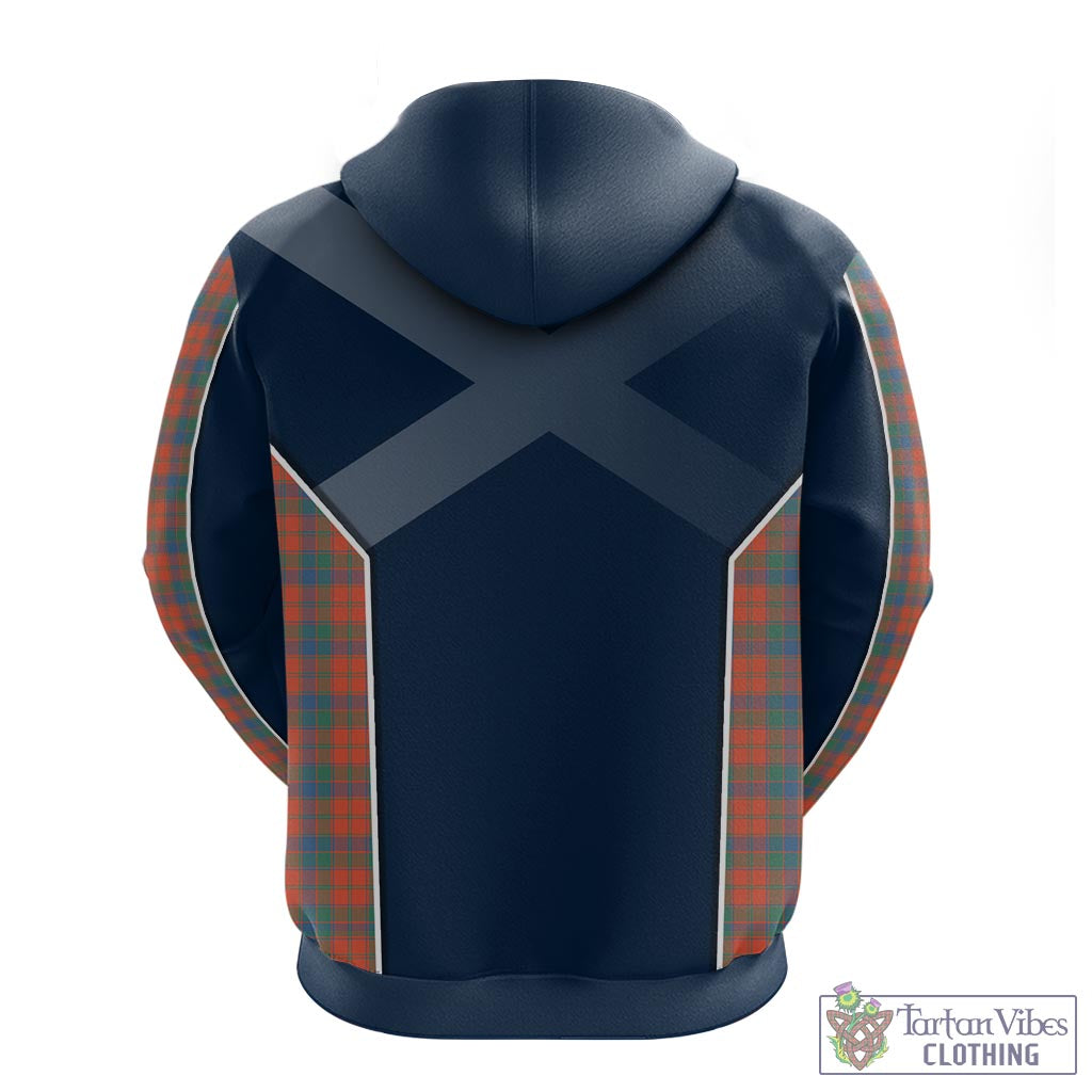 Tartan Vibes Clothing Robertson Ancient Tartan Hoodie with Family Crest and Lion Rampant Vibes Sport Style