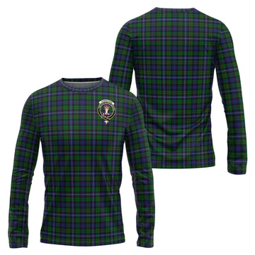 Robertson Hunting Tartan Long Sleeve T-Shirt with Family Crest