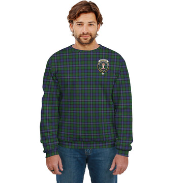 Robertson Hunting Tartan Sweatshirt with Family Crest