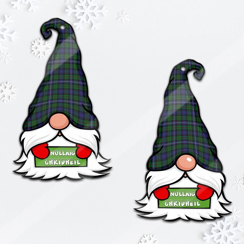 Robertson Hunting Gnome Christmas Ornament with His Tartan Christmas Hat - Tartan Vibes Clothing