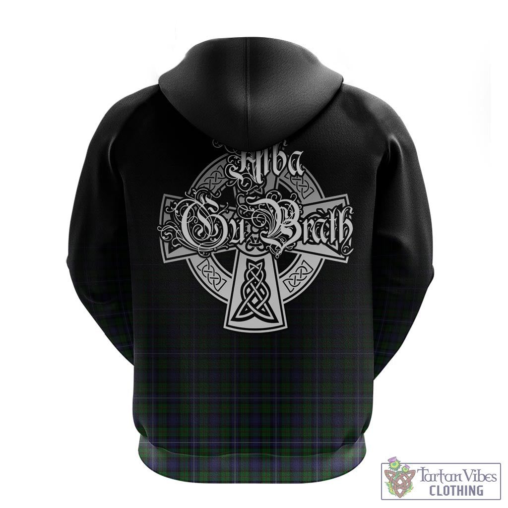 Tartan Vibes Clothing Robertson Hunting Tartan Hoodie Featuring Alba Gu Brath Family Crest Celtic Inspired