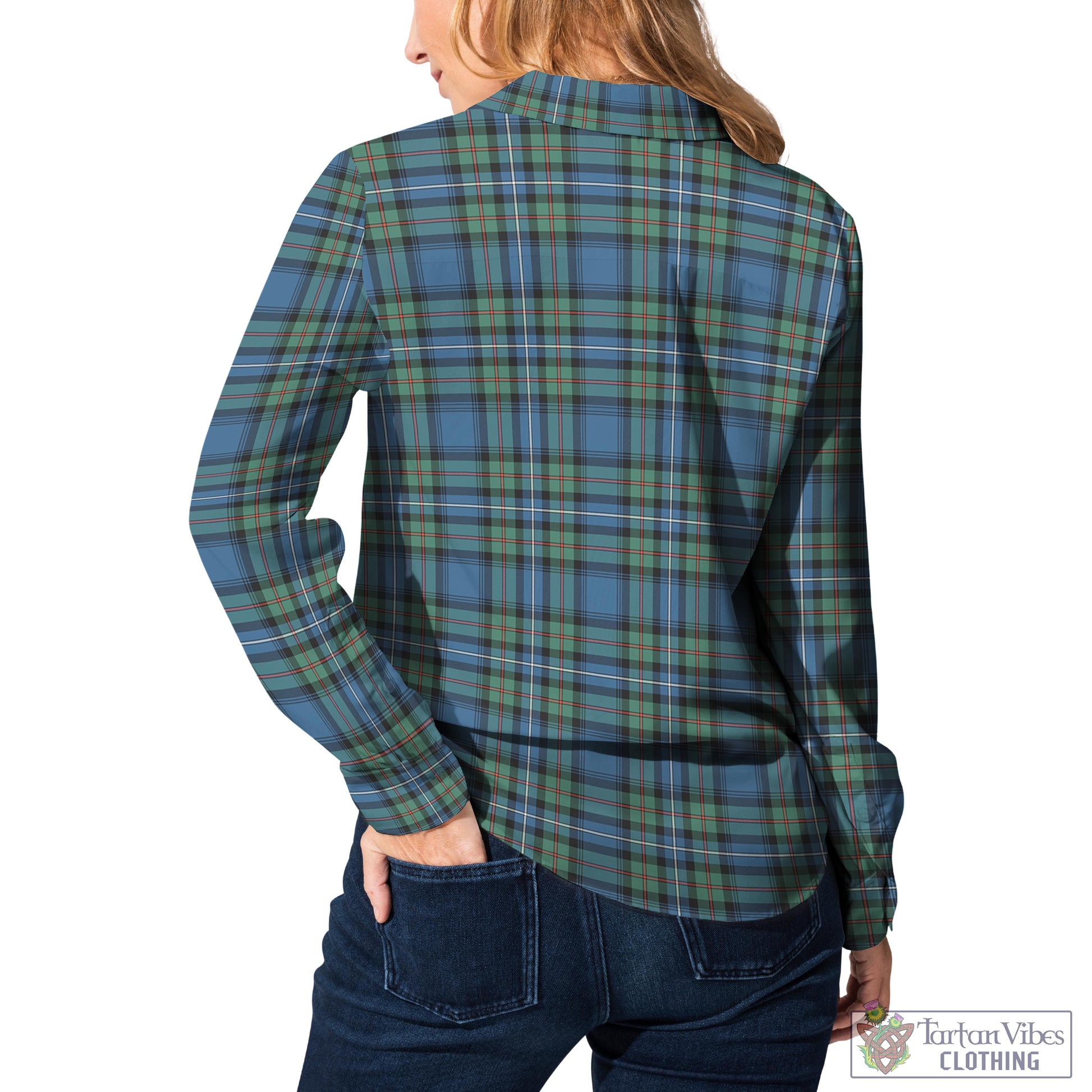 Robertson Hunting Ancient Tartan Womens Casual Shirt