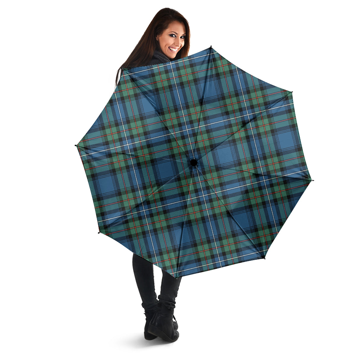 Robertson Hunting Ancient Tartan Umbrella - Tartanvibesclothing