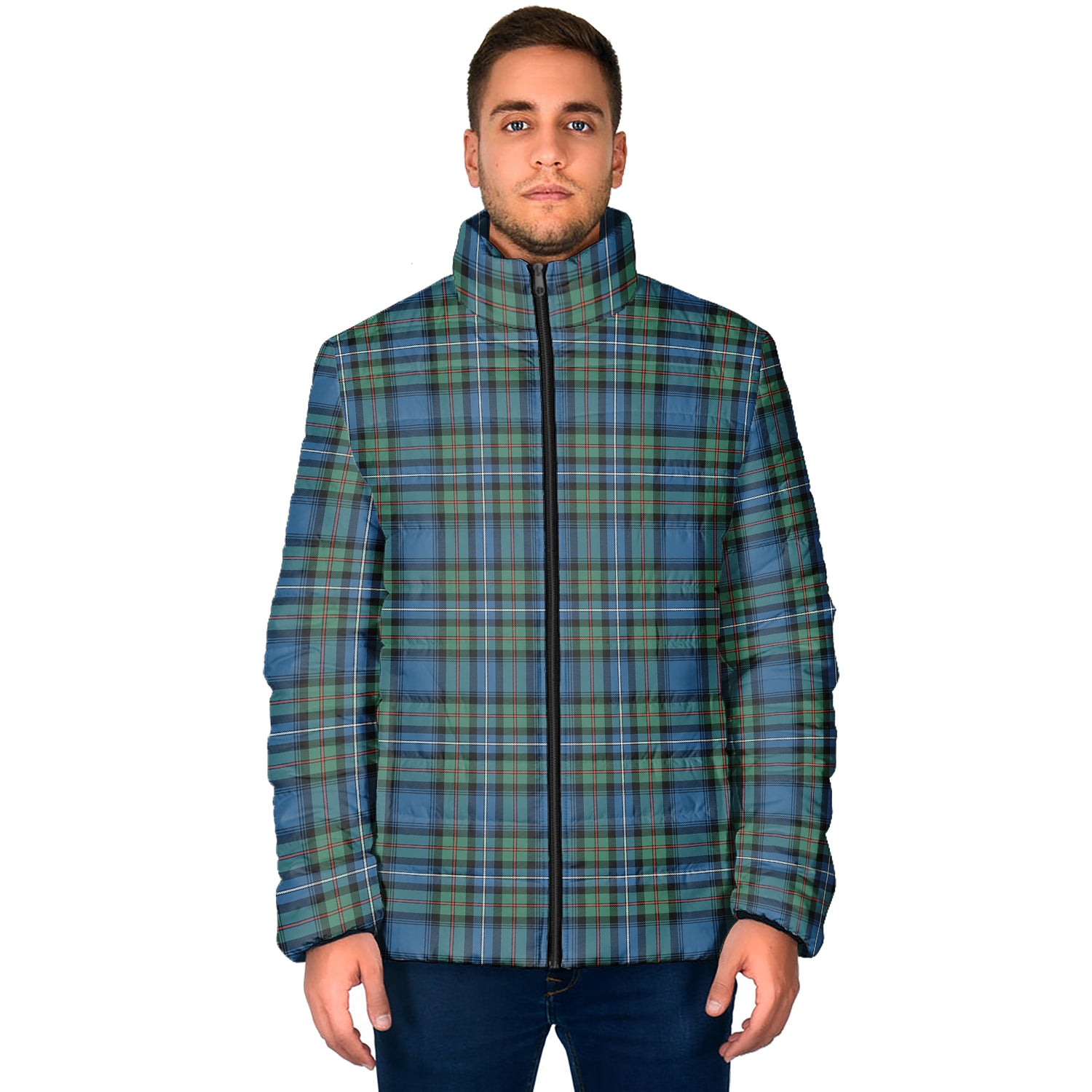 Robertson Hunting Ancient Tartan Padded Jacket - Tartan Vibes Clothing