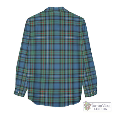 Robertson Hunting Ancient Tartan Women's Casual Shirt with Family Crest