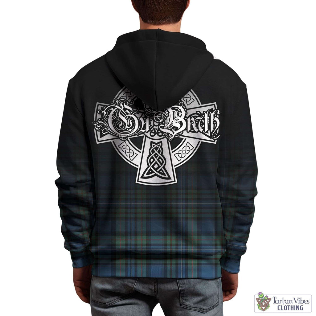 Tartan Vibes Clothing Robertson Hunting Ancient Tartan Hoodie Featuring Alba Gu Brath Family Crest Celtic Inspired