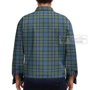 Robertson Hunting Ancient Tartan Unisex Lapel Cotton Jacket