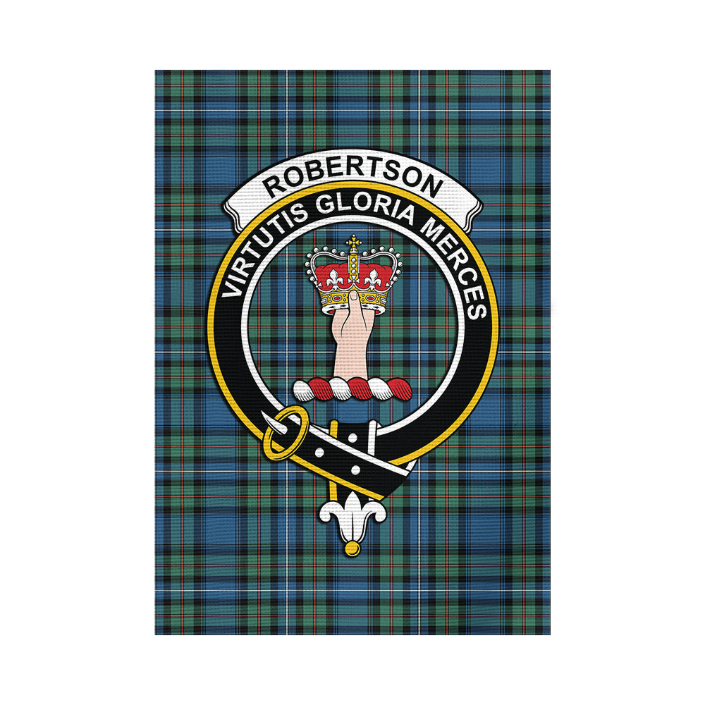 Robertson Hunting Ancient Tartan Flag with Family Crest - Tartan Vibes Clothing