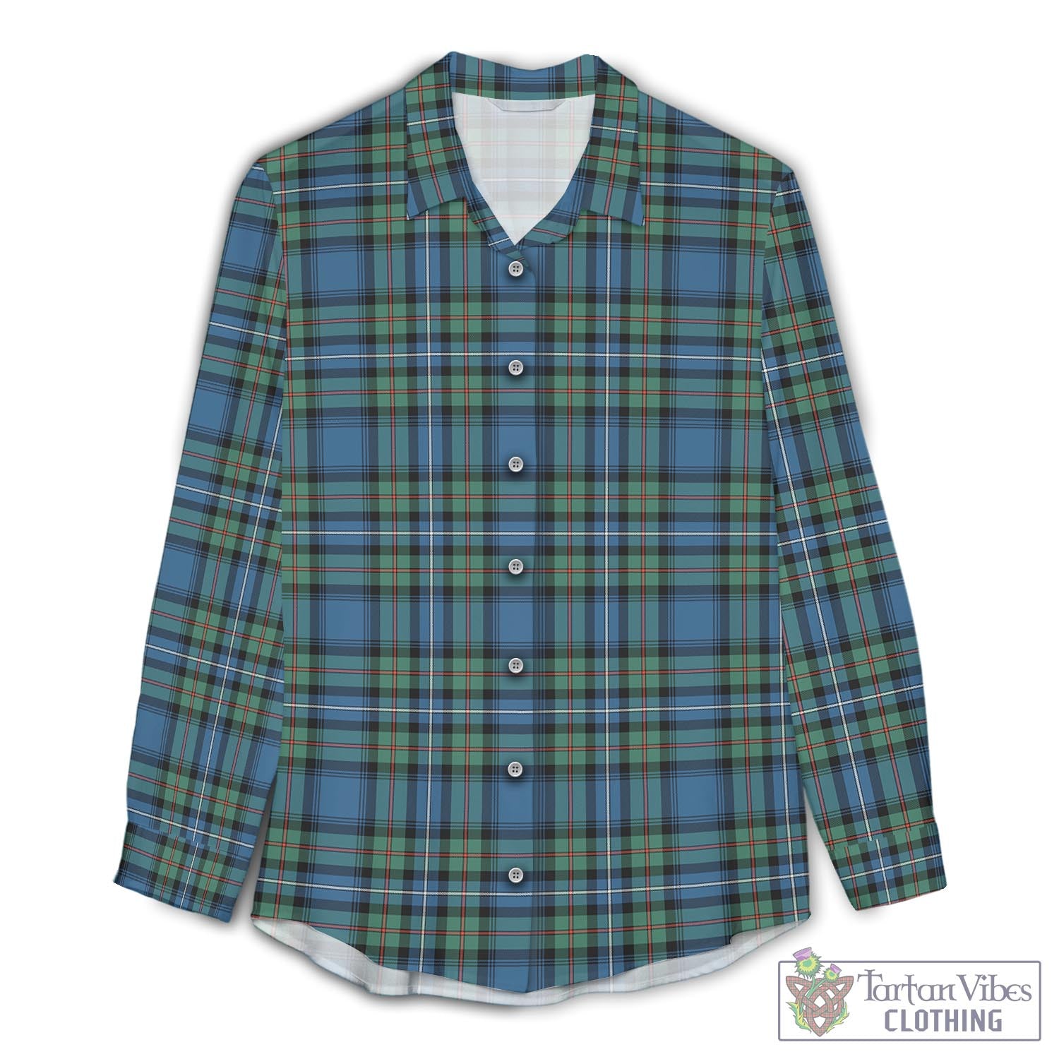 Robertson Hunting Ancient Tartan Womens Casual Shirt