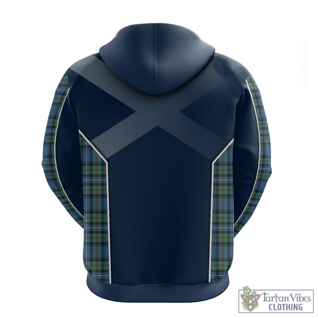 Tartan Vibes Clothing Robertson Hunting Ancient Tartan Hoodie with Family Crest and Scottish Thistle Vibes Sport Style