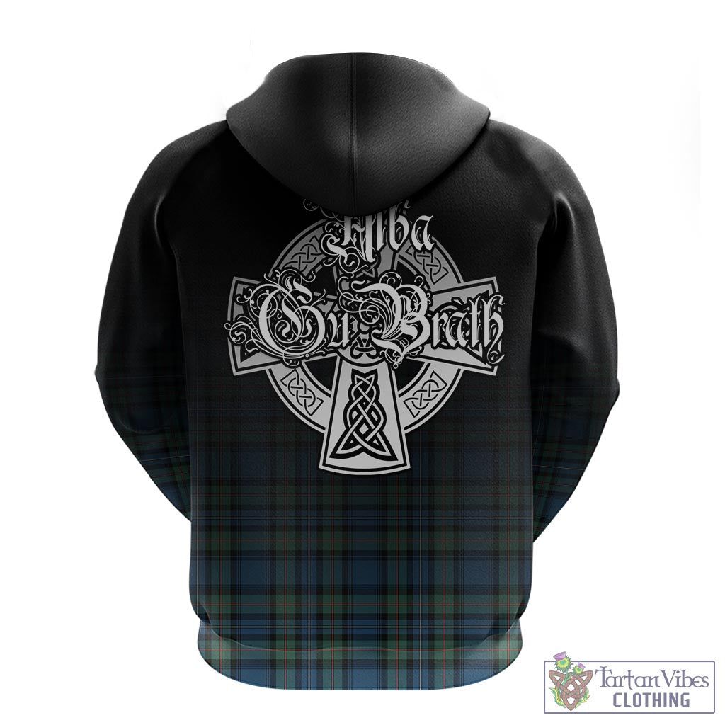 Tartan Vibes Clothing Robertson Hunting Ancient Tartan Hoodie Featuring Alba Gu Brath Family Crest Celtic Inspired