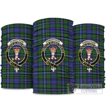 Robertson Hunting Modern Tartan Neck Gaiters, Tartan Bandanas, Tartan Head Band with Family Crest