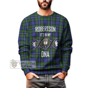 Robertson Hunting Modern Tartan Sweatshirt with Family Crest DNA In Me Style