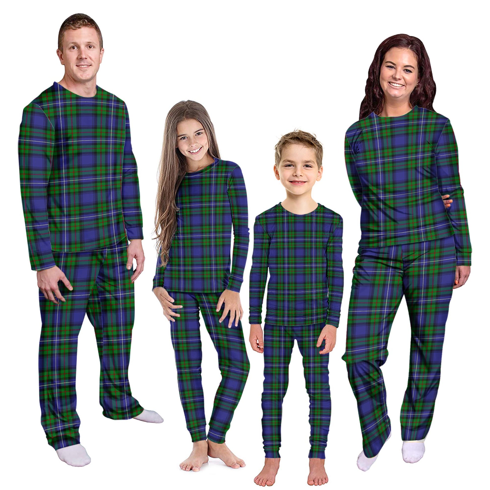 Robertson Hunting Modern Tartan Pajamas Family Set Kid - Tartan Vibes Clothing