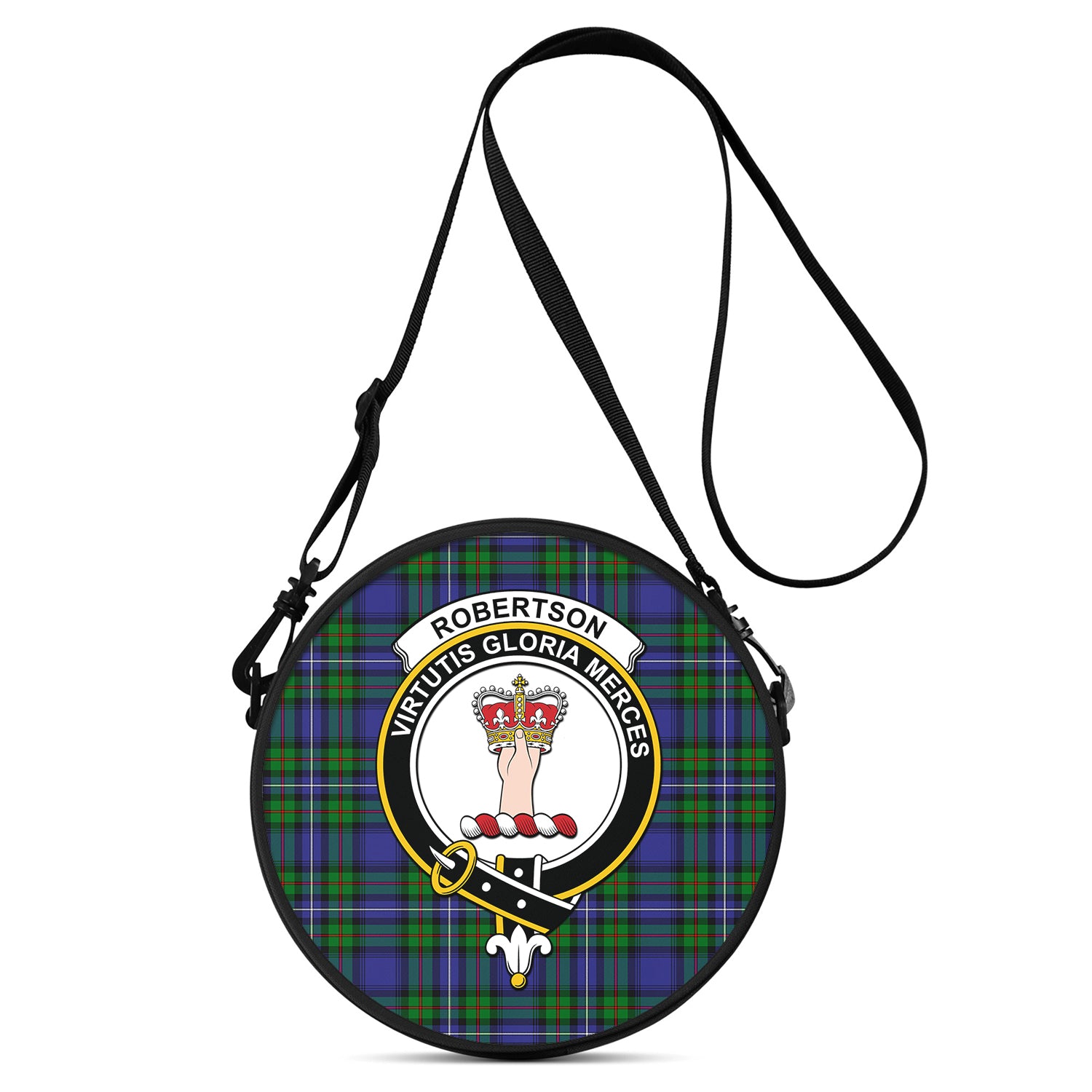 robertson-hunting-modern-tartan-round-satchel-bags-with-family-crest