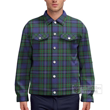 Robertson Hunting Modern Tartan Unisex Lapel Cotton Jacket