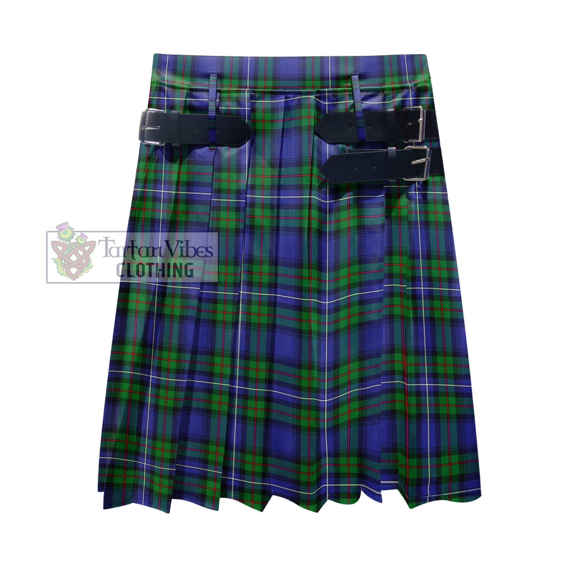 Tartan Vibes Clothing Robertson Hunting Modern Tartan Men's Pleated Skirt - Fashion Casual Retro Scottish Style