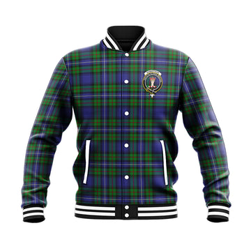 Robertson Hunting Modern Tartan Baseball Jacket with Family Crest