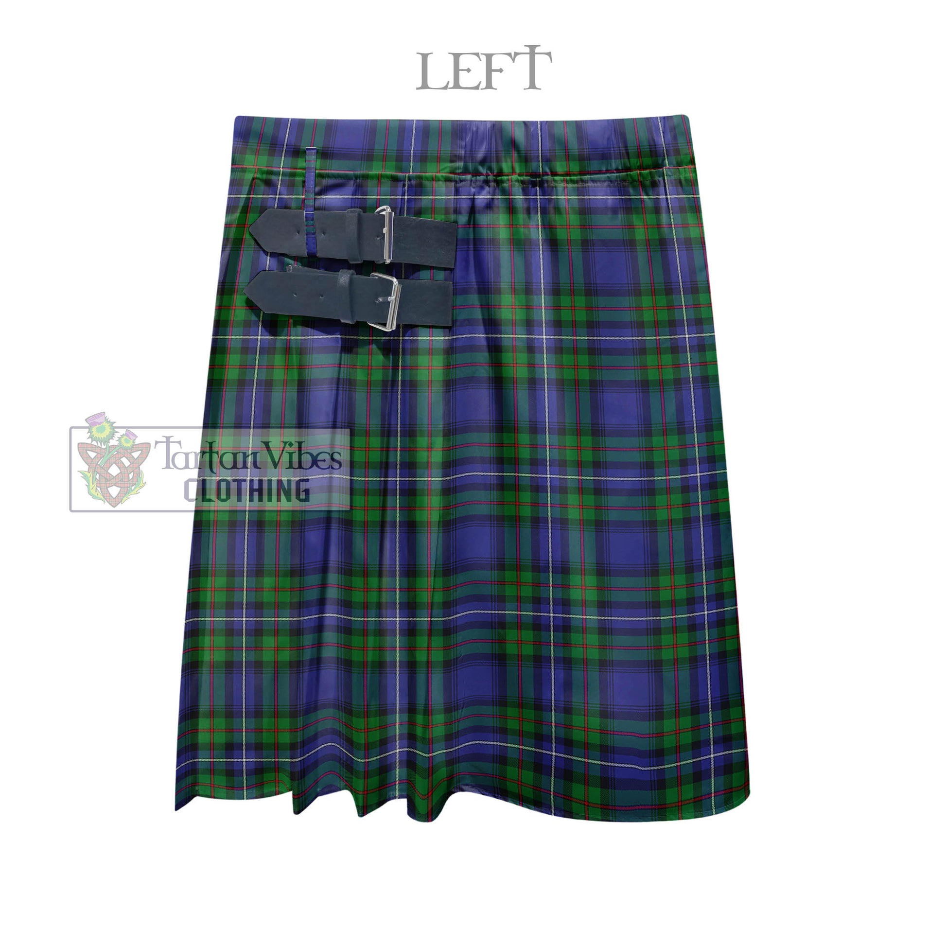 Tartan Vibes Clothing Robertson Hunting Modern Tartan Men's Pleated Skirt - Fashion Casual Retro Scottish Style