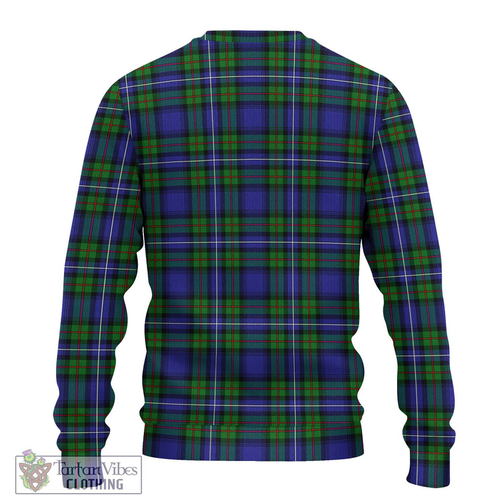 Robertson Hunting Modern Tartan Knitted Sweater with Family Crest DNA In Me Style - Tartanvibesclothing Shop