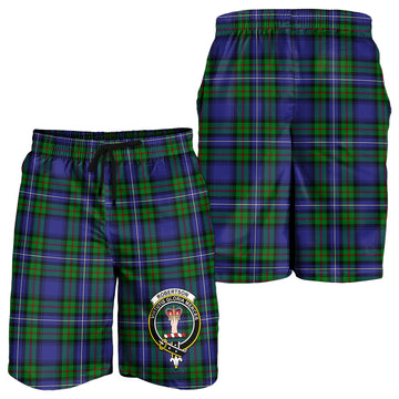 Robertson Hunting Modern Tartan Mens Shorts with Family Crest