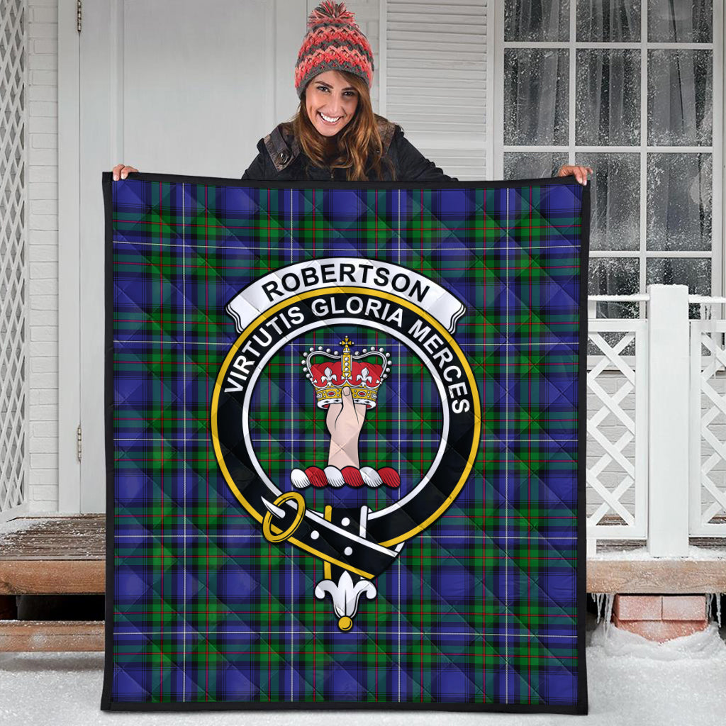 robertson-hunting-modern-tartan-quilt-with-family-crest