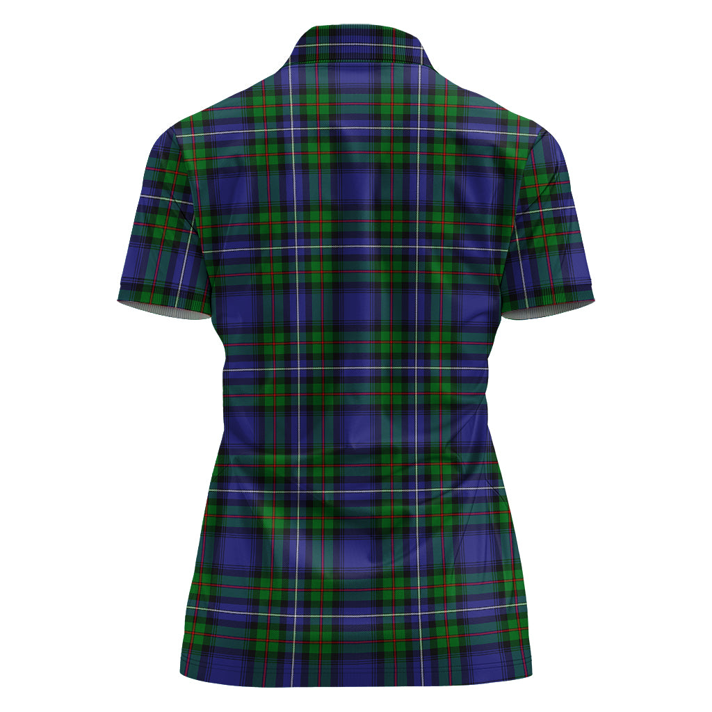 robertson-hunting-modern-tartan-polo-shirt-with-family-crest-for-women