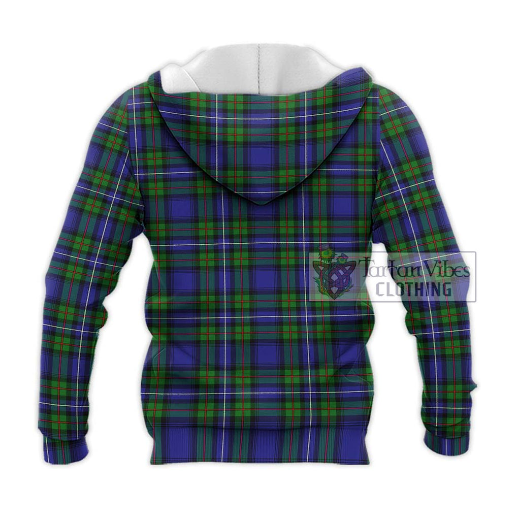 Robertson Hunting Modern Tartan Knitted Hoodie with Family Crest DNA In Me Style - Tartanvibesclothing Shop