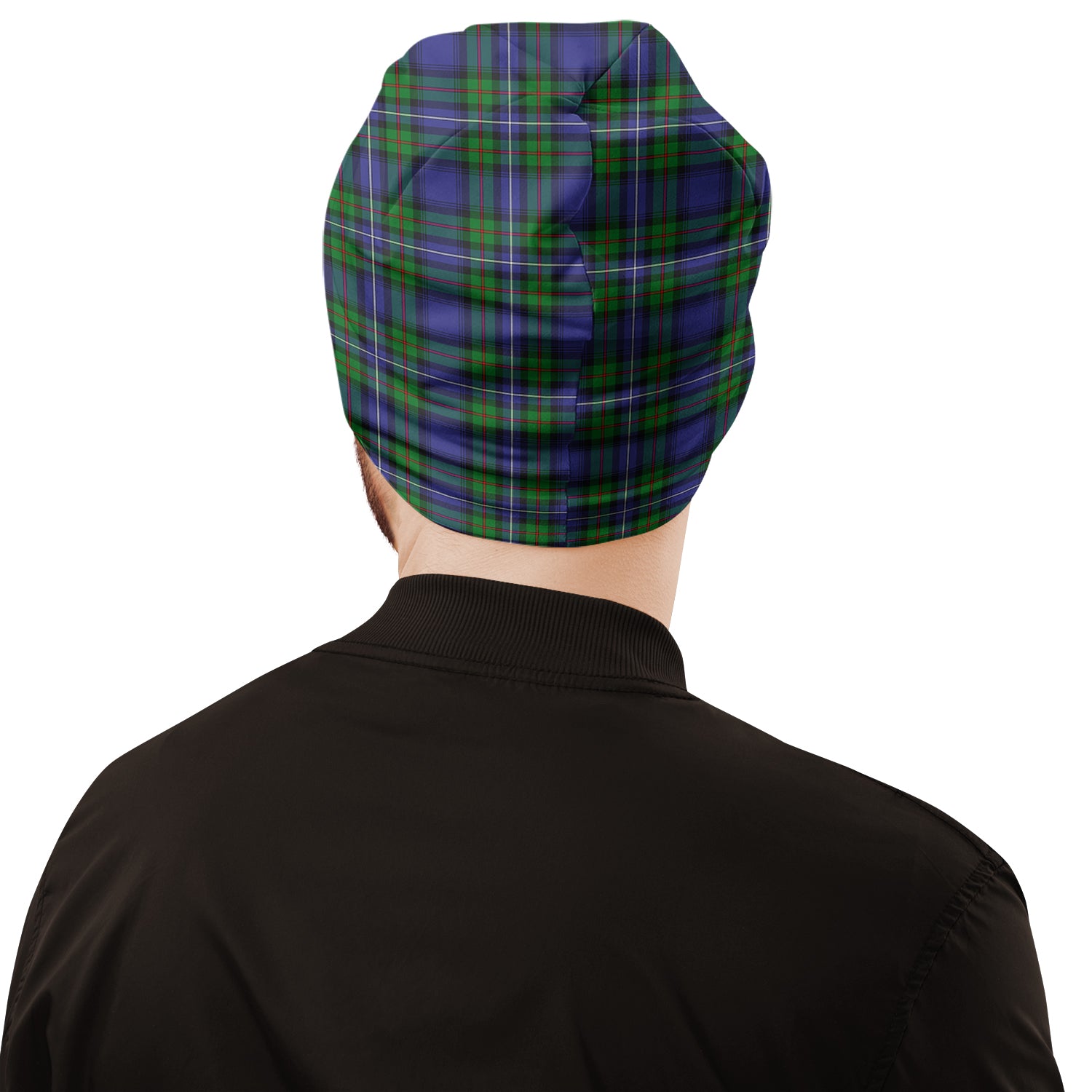 Robertson Hunting Modern Tartan Beanies Hat with Family Crest - Tartan Vibes Clothing