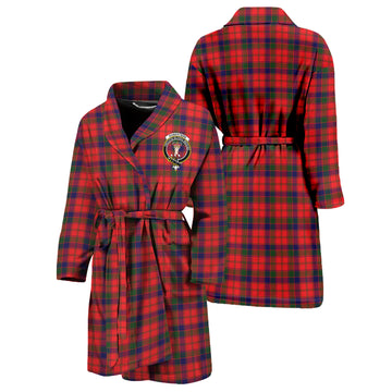 Robertson Modern Tartan Bathrobe with Family Crest