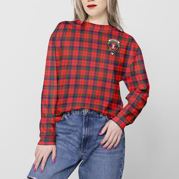 Robertson Modern Tartan Sweatshirt with Family Crest