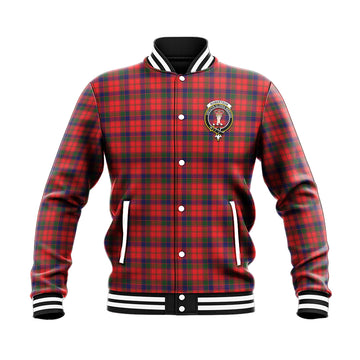 Robertson Modern Tartan Baseball Jacket with Family Crest