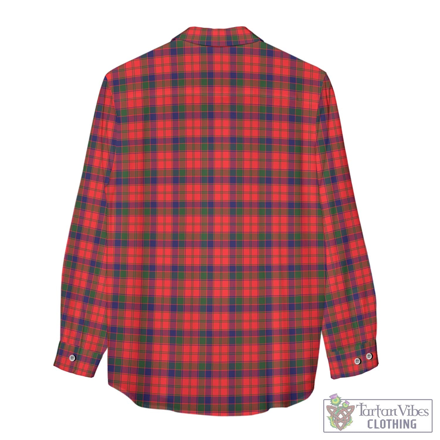 Tartan Vibes Clothing Robertson Modern Tartan Womens Casual Shirt with Family Crest